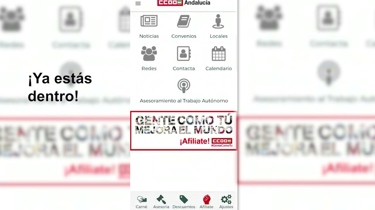 VIDEOTUTORIAL - Acceso a la app de CCOO