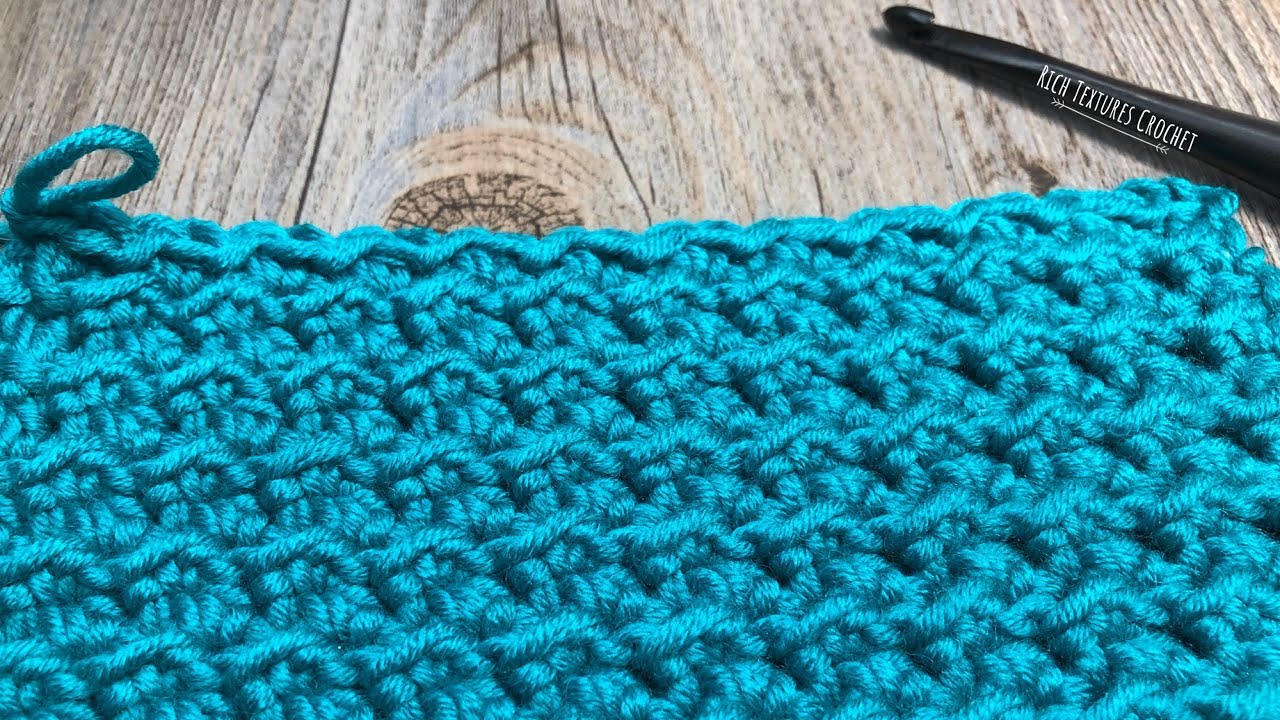 Как вязать крючком узор «Crunch Stitch»