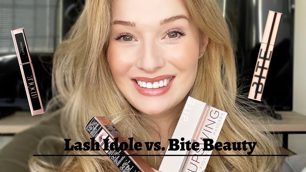FIRST IMPRESSIONS!! Bite Beauty Upswing Vs. Lancome Lash Idole\\Battle of the VOLUMIZING MASCARAS!!