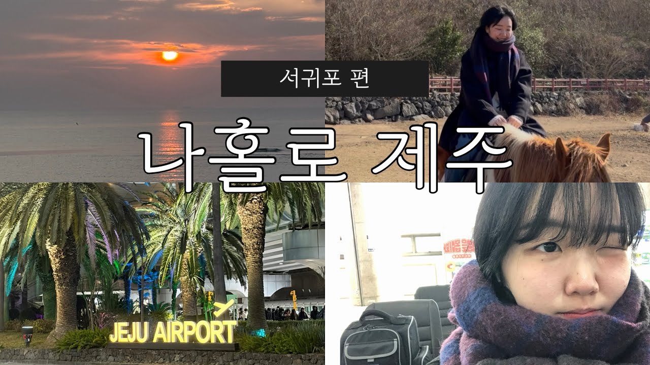 vlog. 제주도 혼여행 브이로그✈️| 서귀포 | 명소 | 제주일출