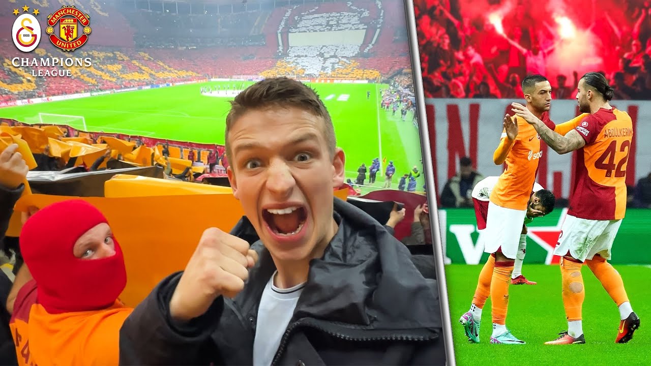 “WELCOME TO HELL” CRAZY ATMOSPHERE at GALATASARAY vs MAN UNITED