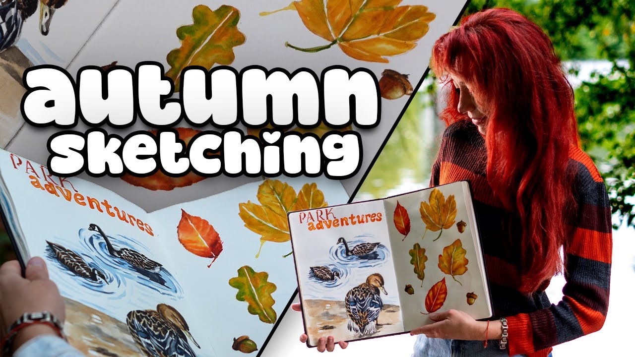 From Summer to Autumn | Watercolour Sketchbook Nature Vlog
