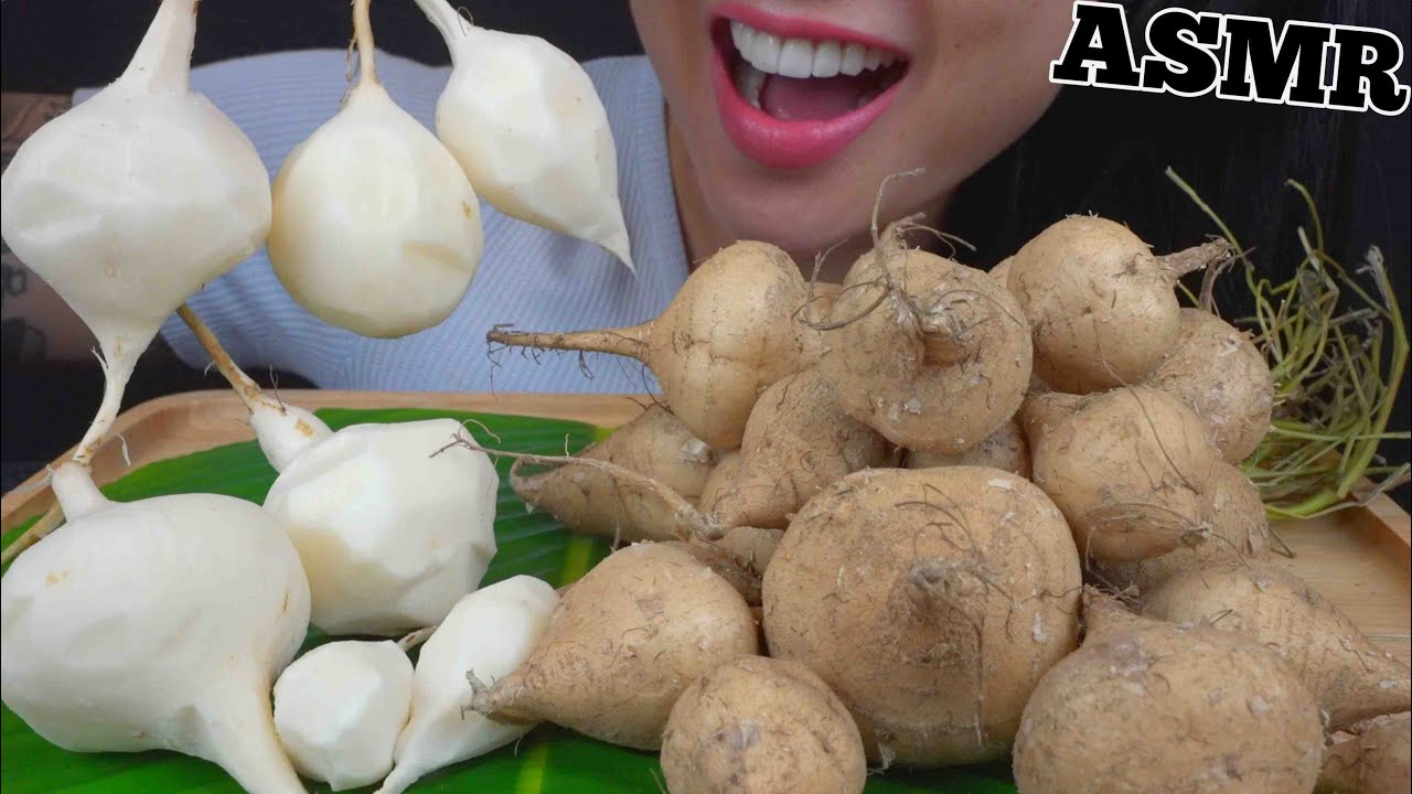 ASMR JICAMA มันเภา (SATISFYING CRUNCH EATING SOUNDS) NO TALKING | SAS-ASMR