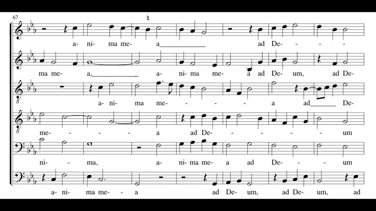 Quemadmodum (J. Taverner) Score Animation