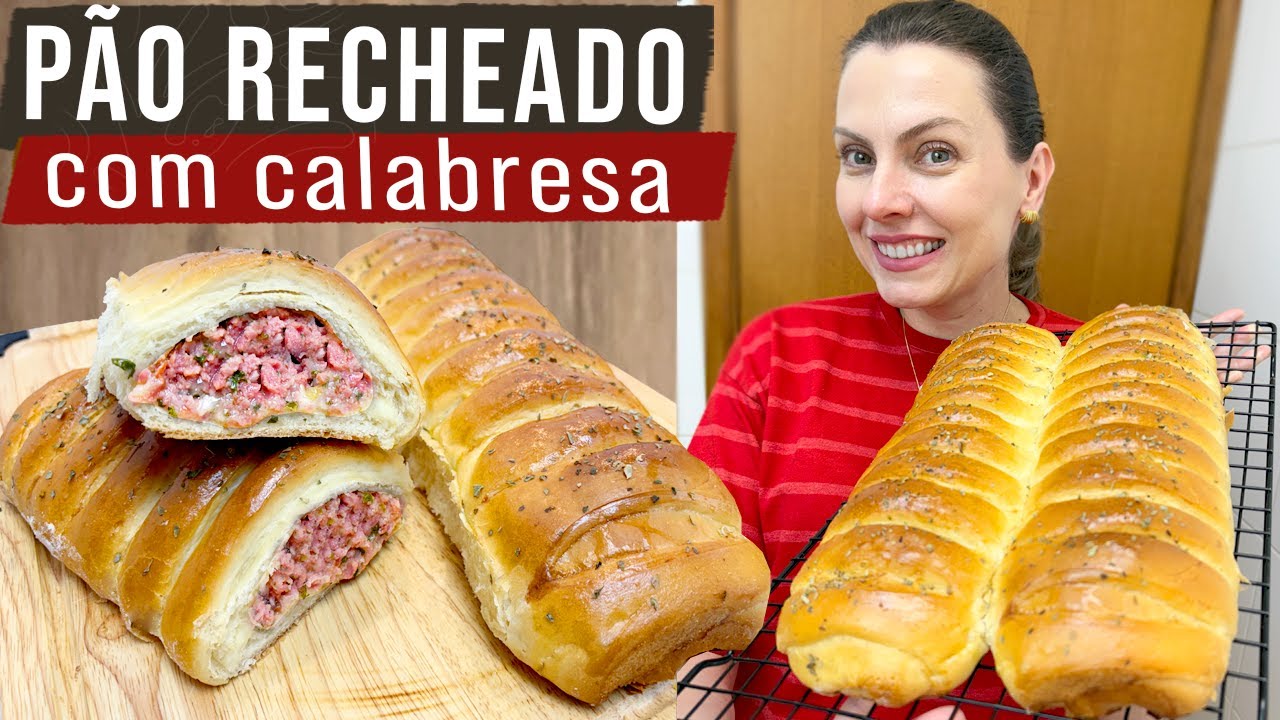 PÃO RECHEADO DE CALABRESA| RECEITA TÃO FÁCIL QUE VOCÊ NÃO VAI ACREDITAR - SALGADO DE CALABRESA 
