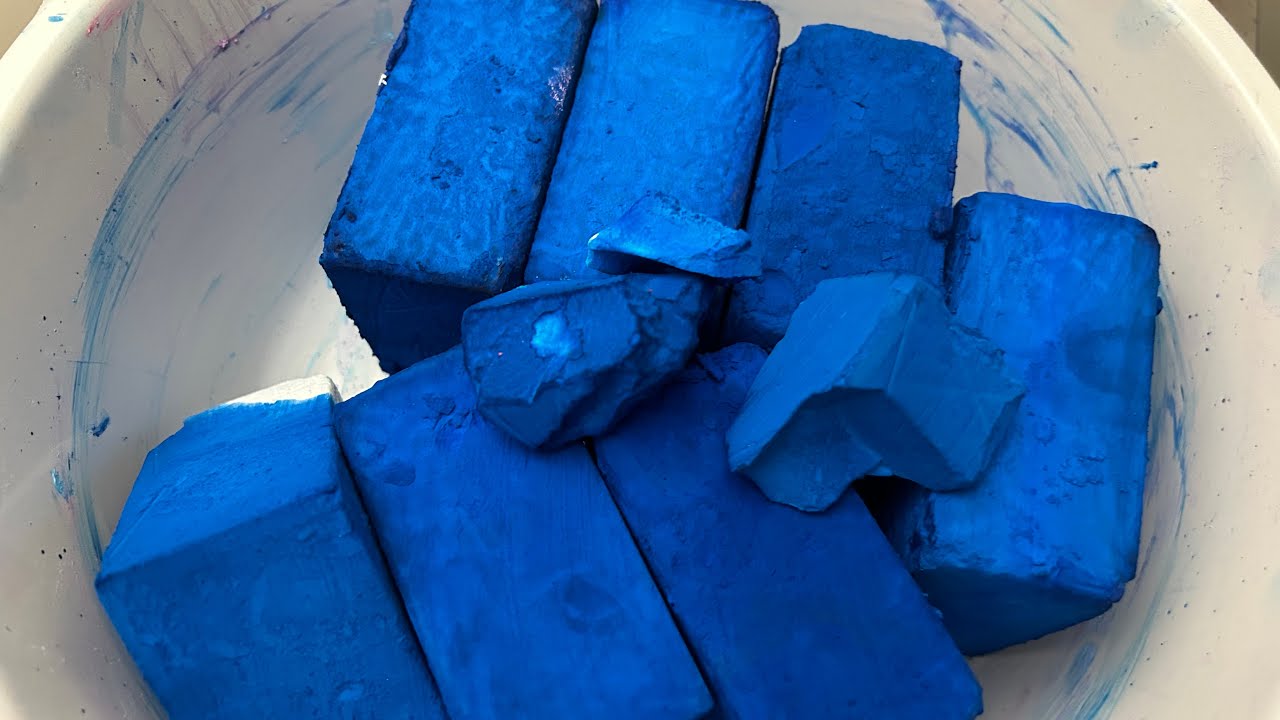 ASMR | DYED BLUE GC | BABY POWDER DUSTED CRUSH | SATISFYING | RELAX