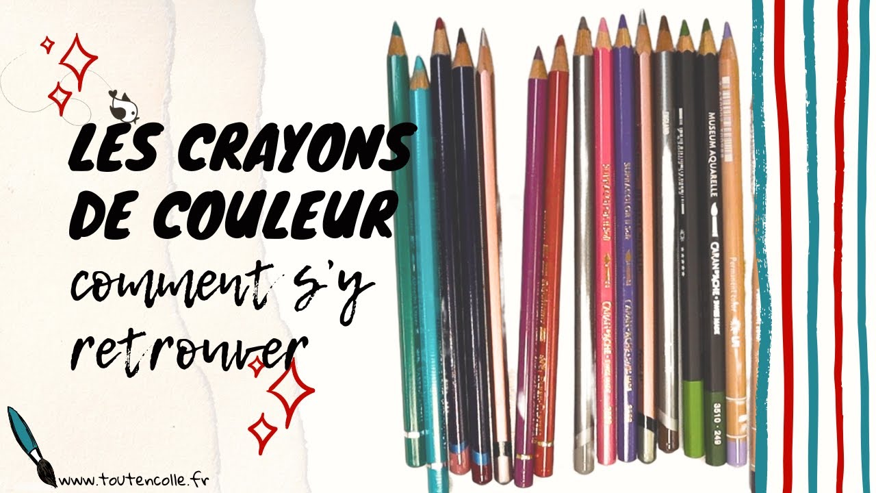 Les crayons de couleur pour le scrapbooking Toutencolle