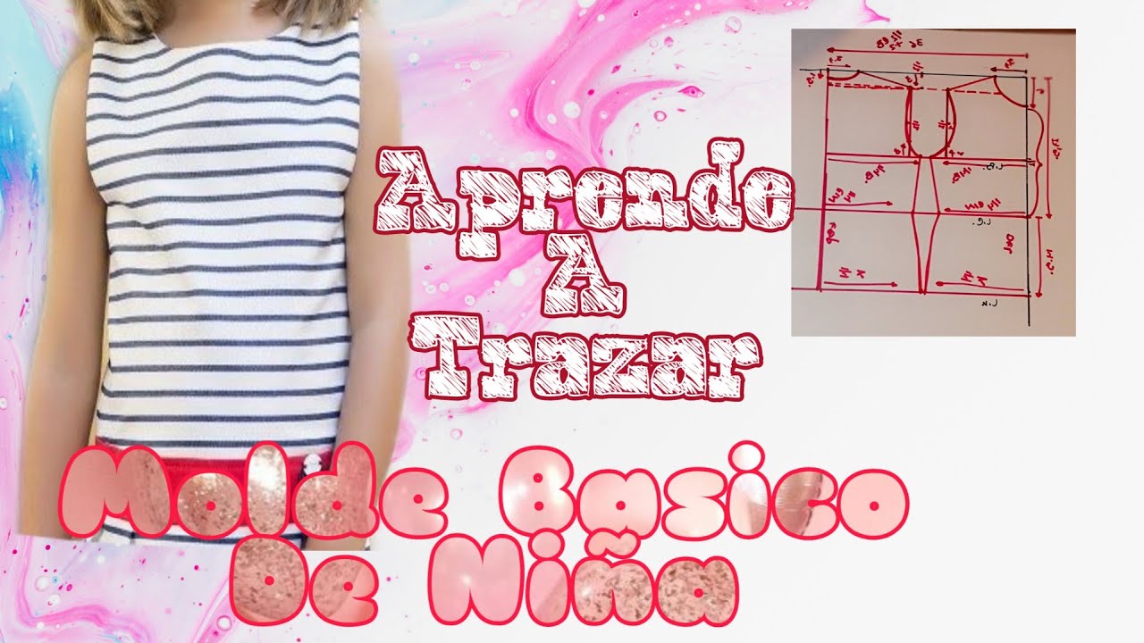MOLDE BÁSICO DE BLUSA PARA NIÑA/BERTHA BURITICA/ CLASE#21