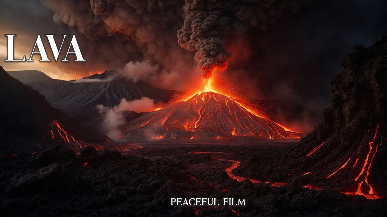 Volcano & Lava | 4K Cinematic Scenic Nature Cinema