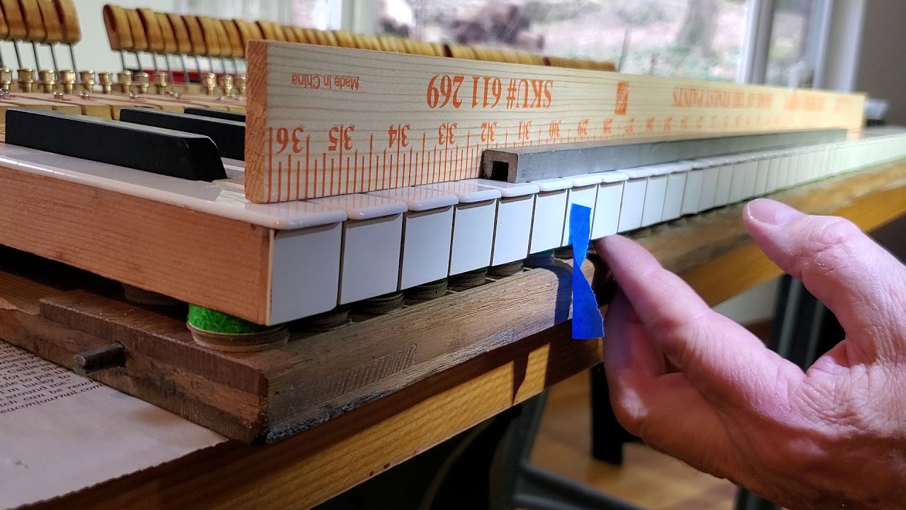 #211 Restoring An Old Steinway Piano- More Setting Key Dip