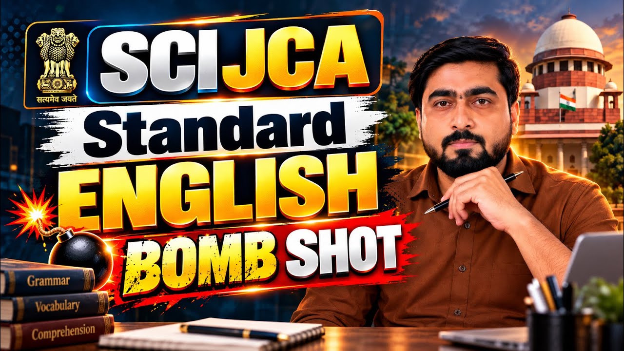 SCI JCA 2026 | Standard English BOMB SHOT 💥 | Complete English Revision