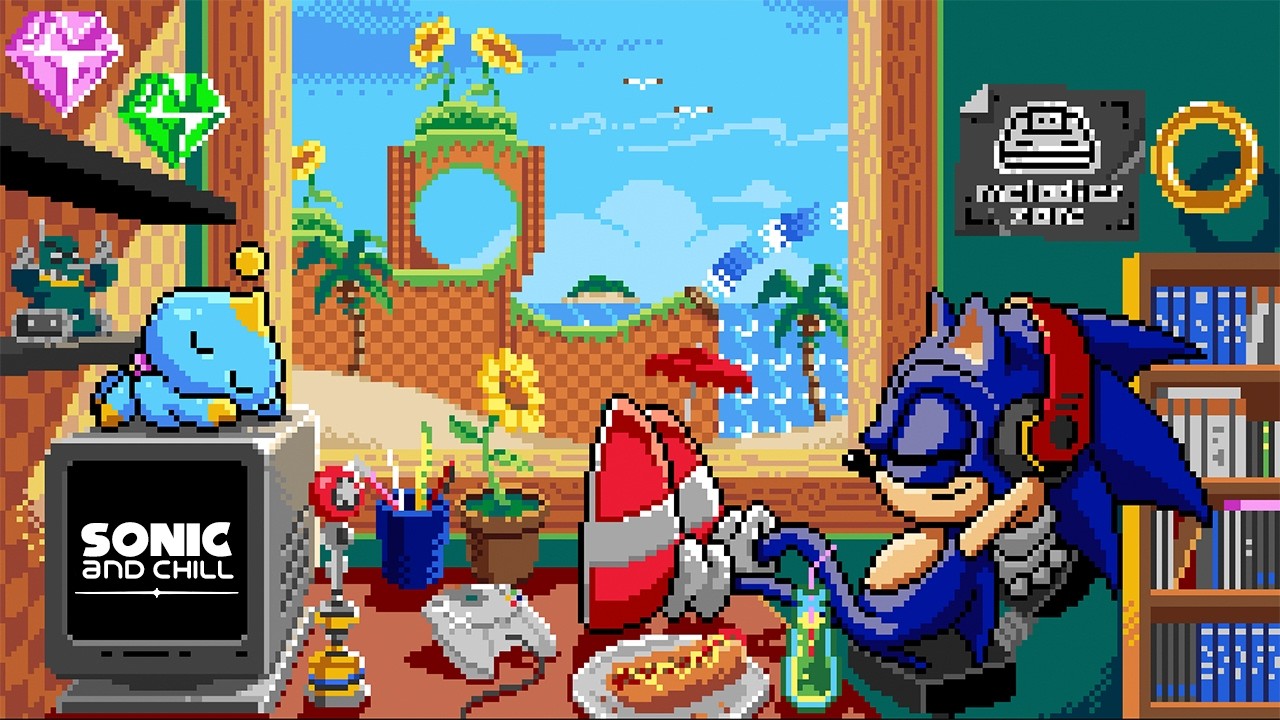 🦔 📻 🔴 Sonic & Chill Radio [24/7] - Remixes and lofi beats to work, study, sleep or game to