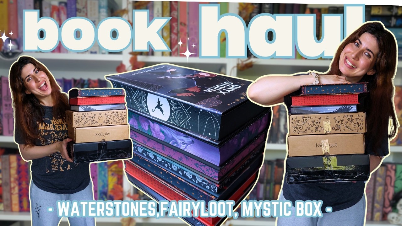 Book haul📦 Waterstones, Amazon, Bookish Box, Mystic Box, Fairyloot Romantasy!