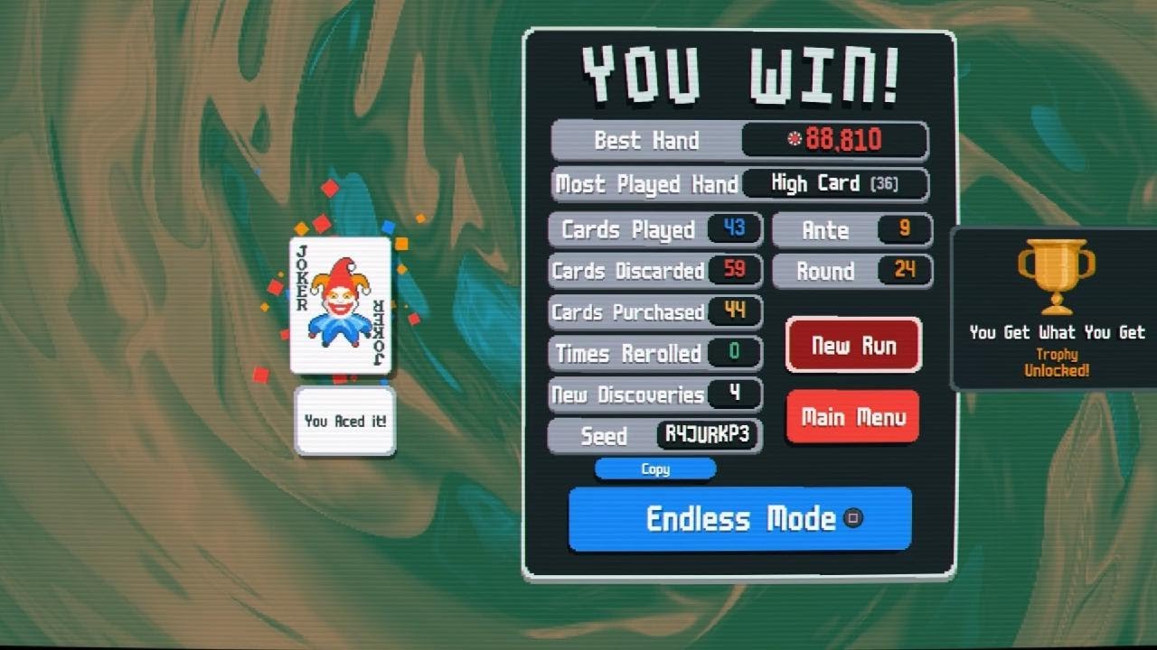 Balatro cuz rivals mid, no rerolls highcard build