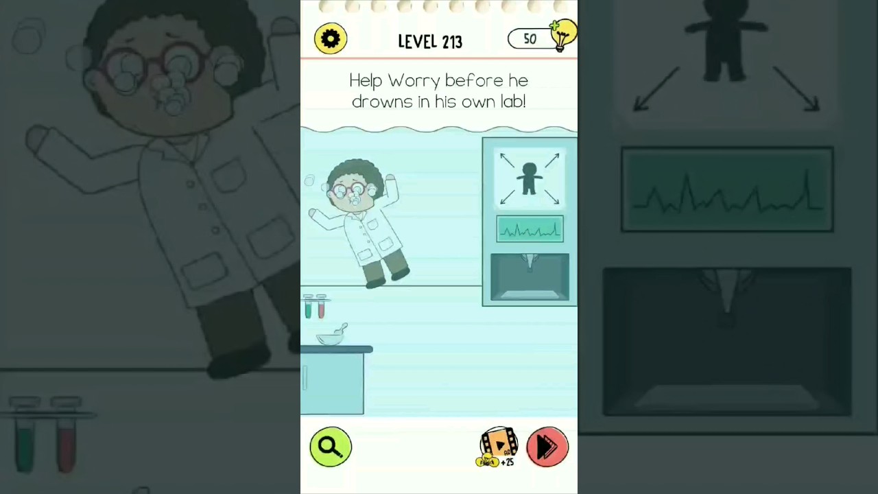 Brain Test 4 Tricky Friends Level 213 #androidgames #braintest #answer