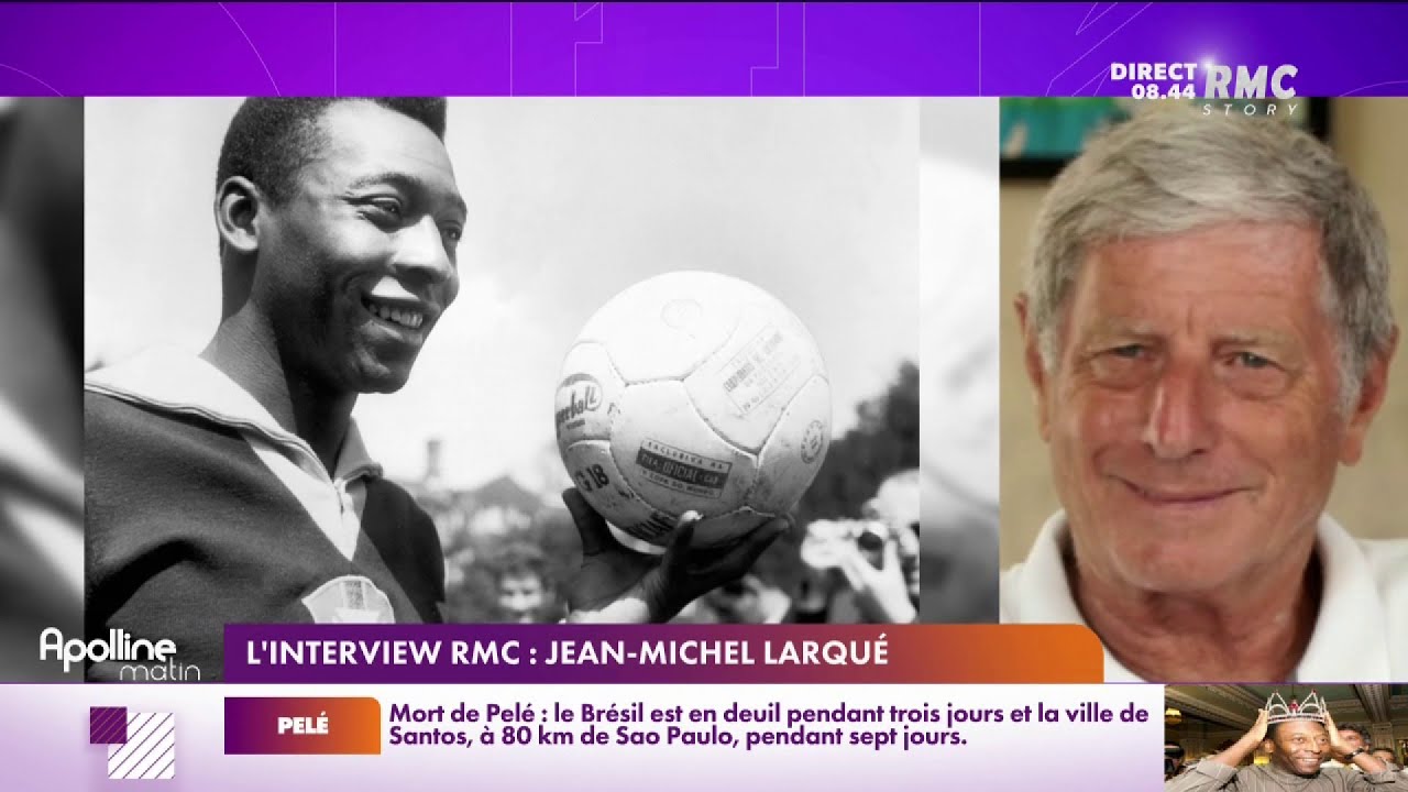 Les souvenirs de Jean-Michel Larqué, qui avait affronté Pelé dans un match en 1971