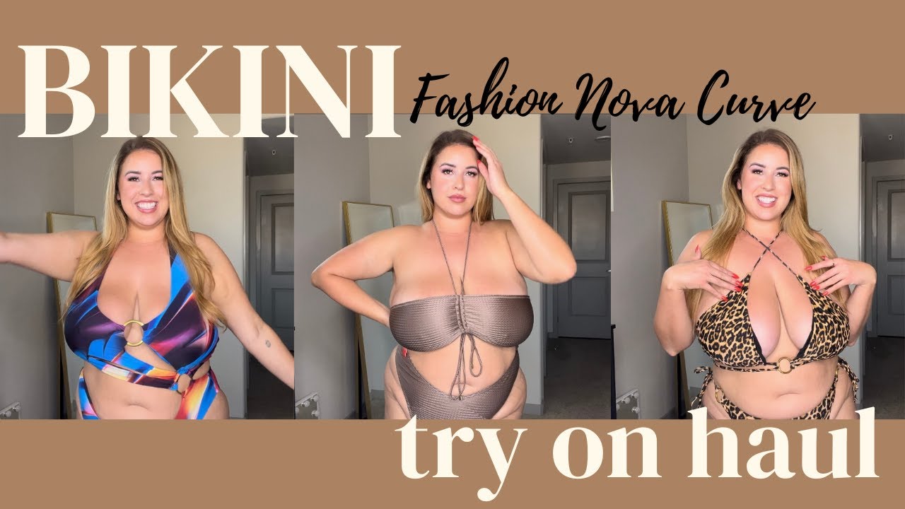BIKINI TRY ON HAUL WITH FASHION NOVA CURVE| Lauren Sangster