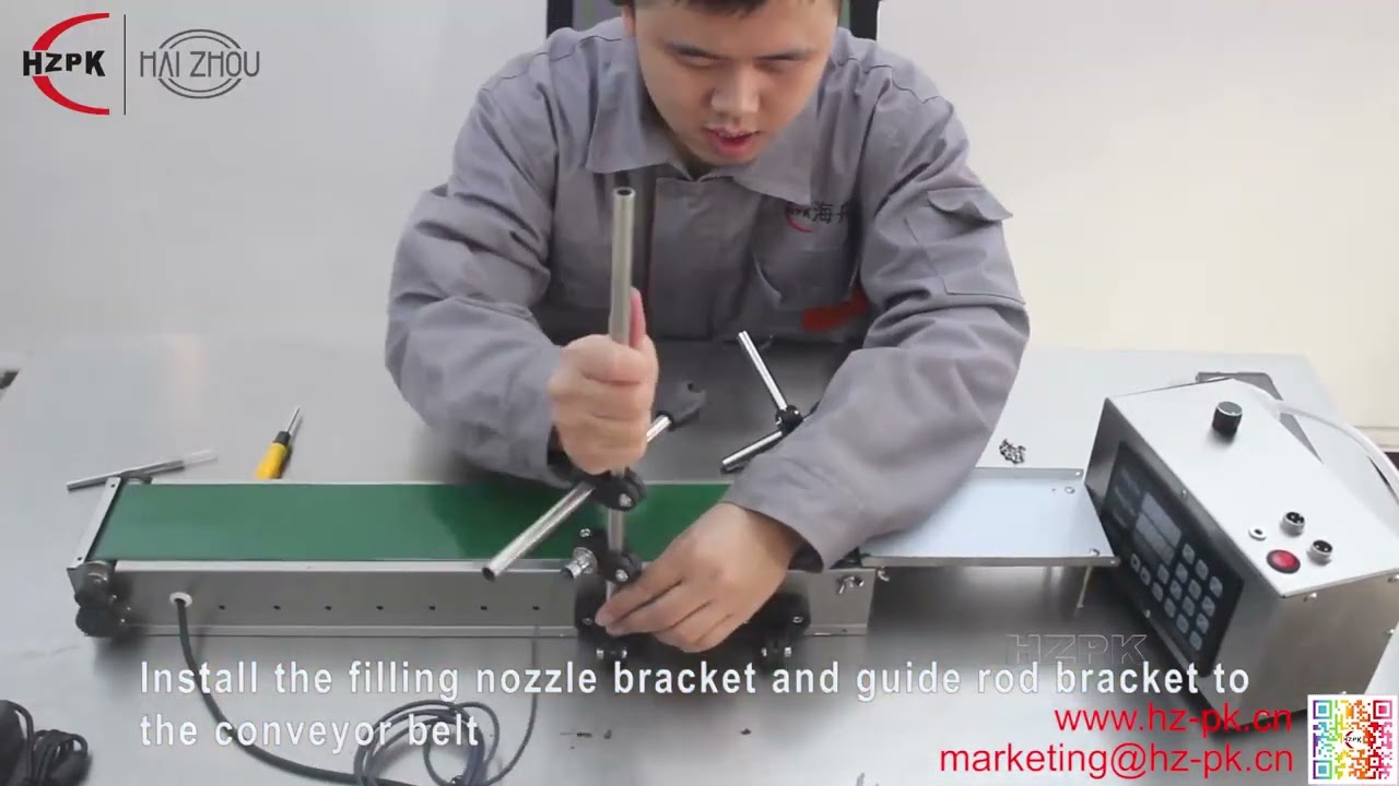 Digitally Controlled Liquid Filling Machine with Conveyor Unboxing and Installation