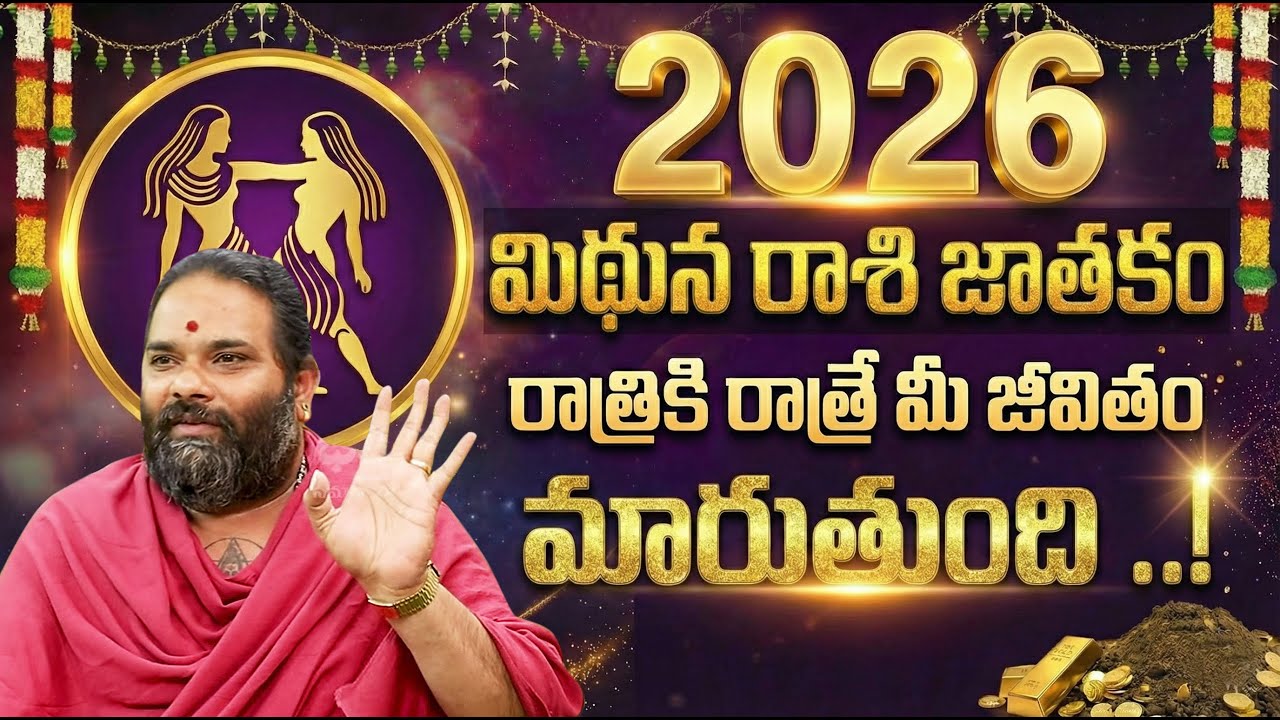 2026 మిథున రాశి జాతకం: రాత్రికి రాత్రే మార్పు! | Mithuna Rasi 2026 Telugu Horoscope