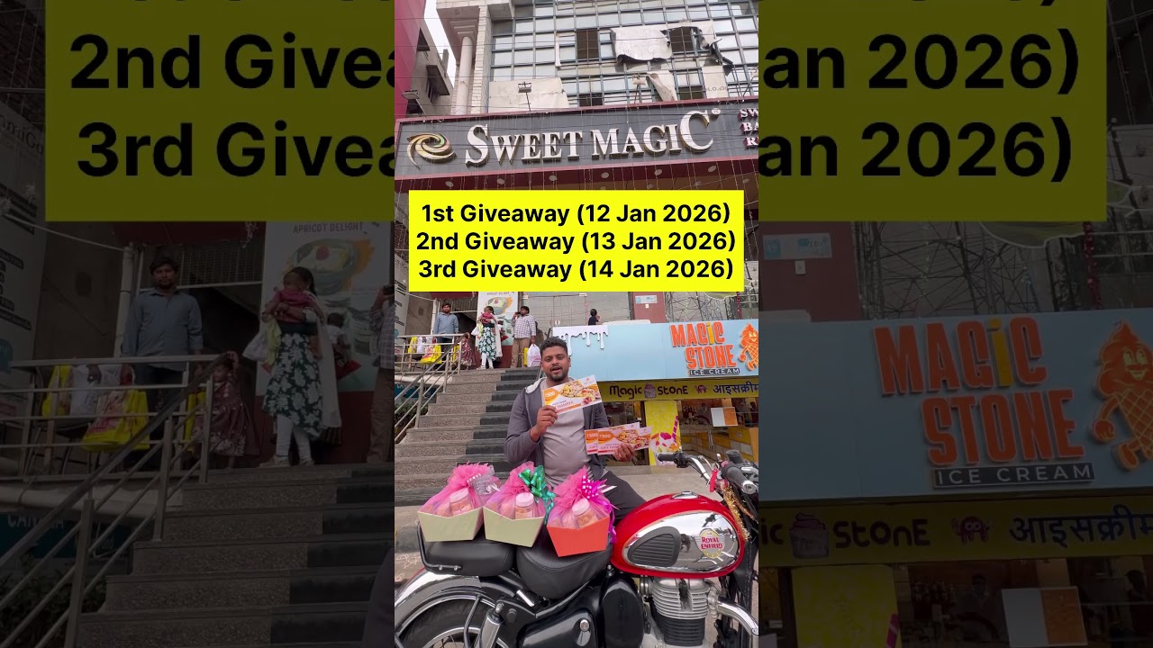 First giveaway details, location: PVP mall, Vijayawada 