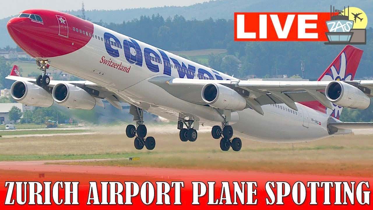 🔴LIVE Sunday Rush Hour Plane Spotting at Zurich Airport
