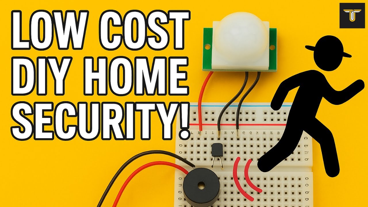 DIY PIR Motion Sensor Security Alarm | Low Cost Home Security System Using BC547 Transistor & Buzzer