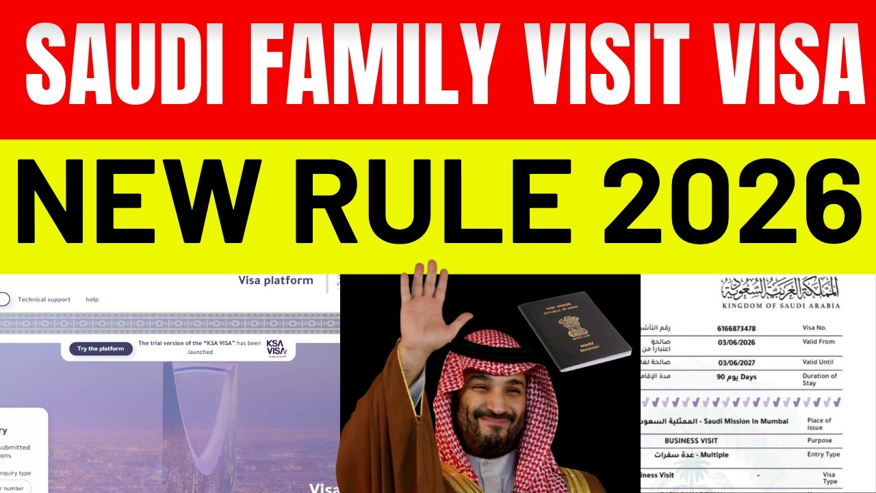 Saudi Family Visit Visa New Rule 2026 | Latest Update | Family Visit Visa News Today |