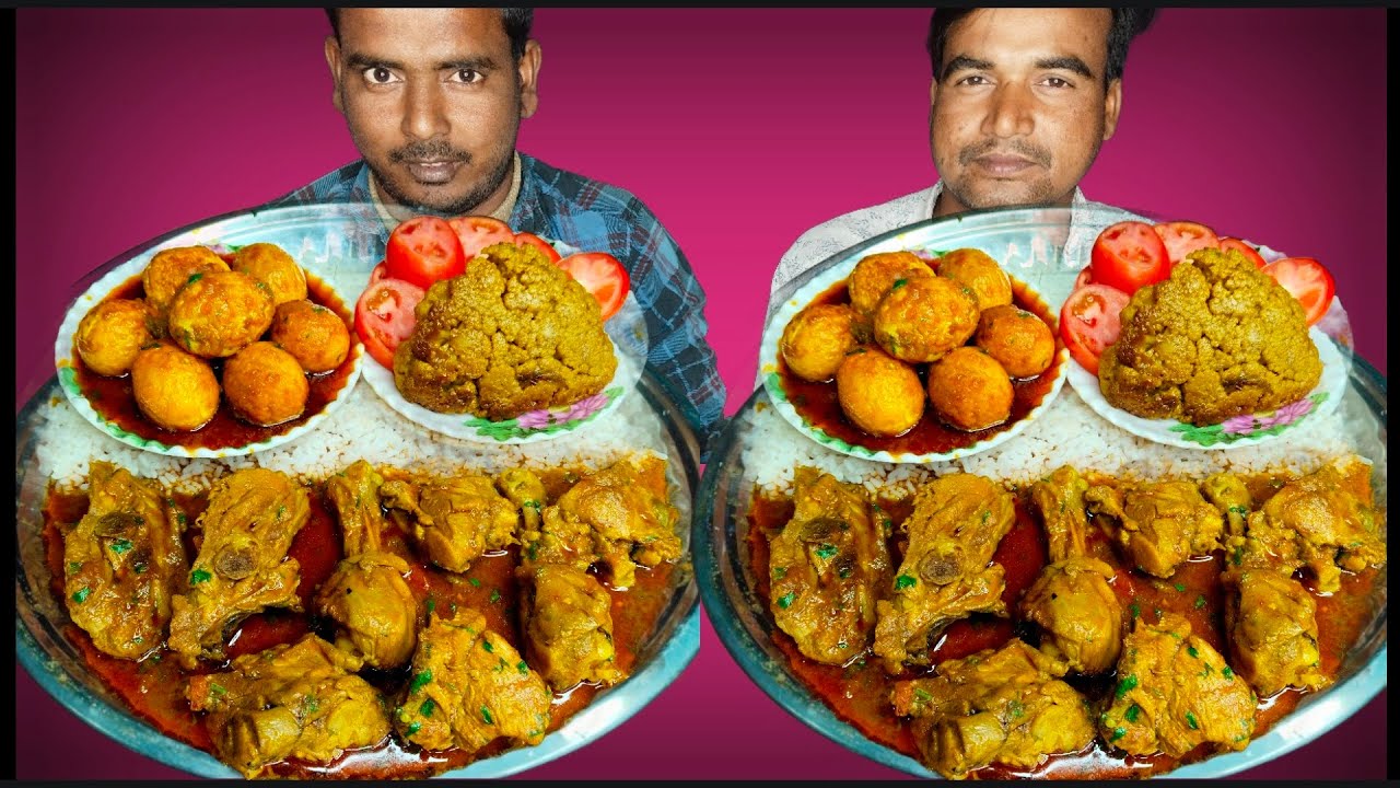 Chicken Egg Curry & Rice Eating Challenge Video | AHFOODCHALLENGE | Eating Competition | Food Show |