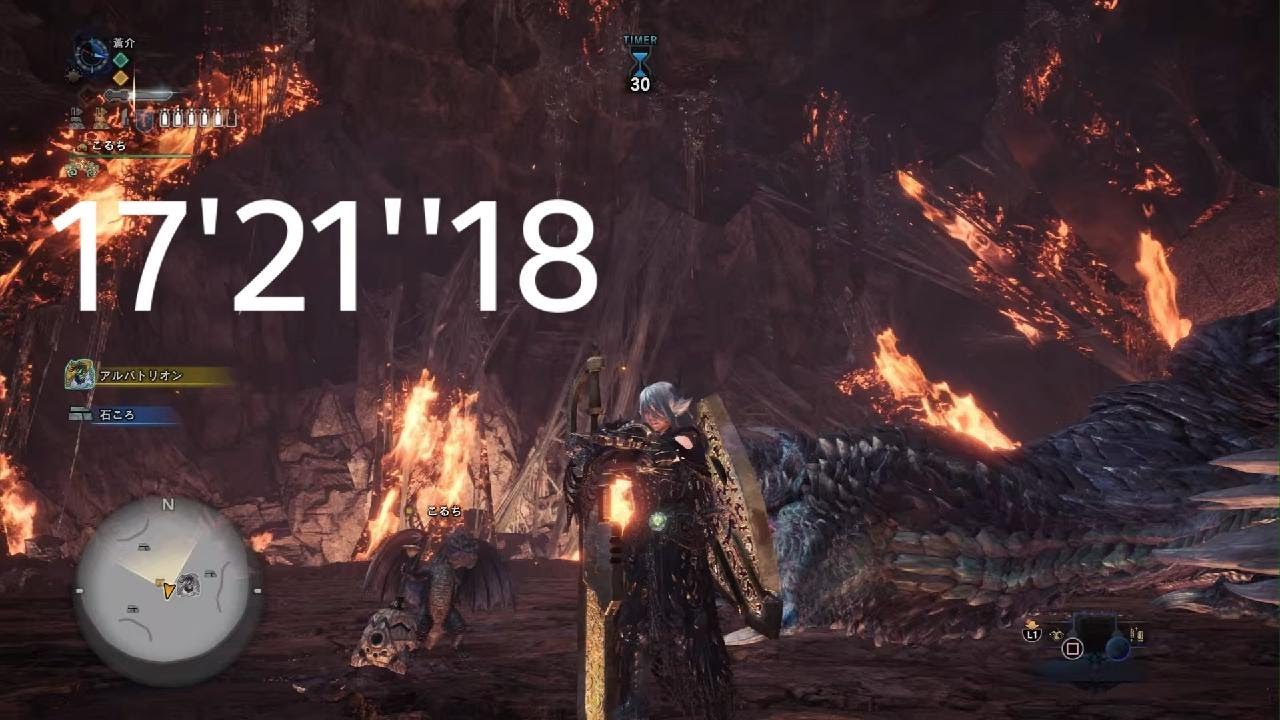 【MHWI】アルバトリオン 17'21''18 チャアク