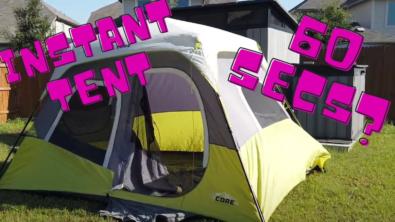 Quick Tent Setup - Core 6 Person Instant Tent 60 sec Setup?