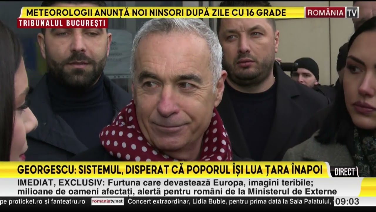 Călin Georgescu, nou termen la Tribunalul Bucureşti: 