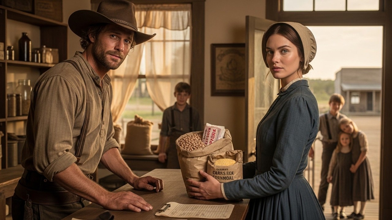 The Cowboy's Kids Hadn't Had A Warm Meal In Weeks, She Cooked For Them And Made Them Smile
