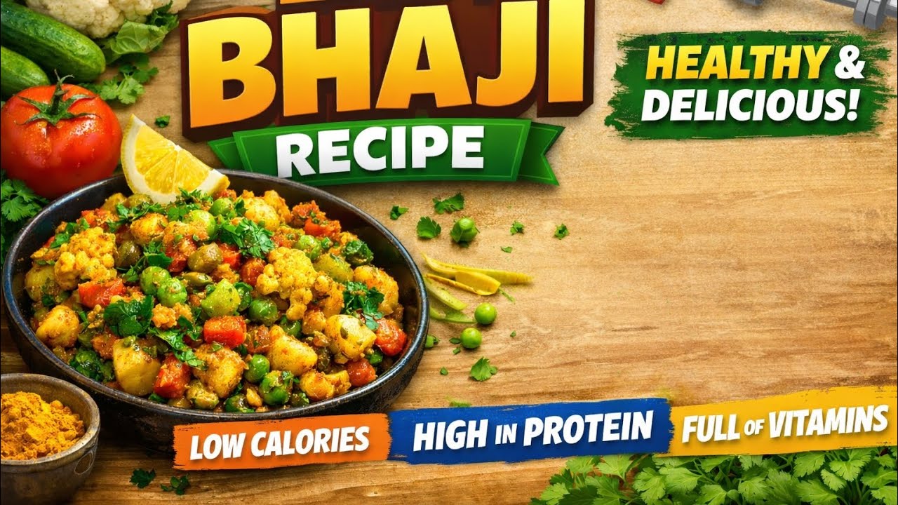 Healthy bhaji recipe | good for health | easy bhaji making full recipe | high in protein | 