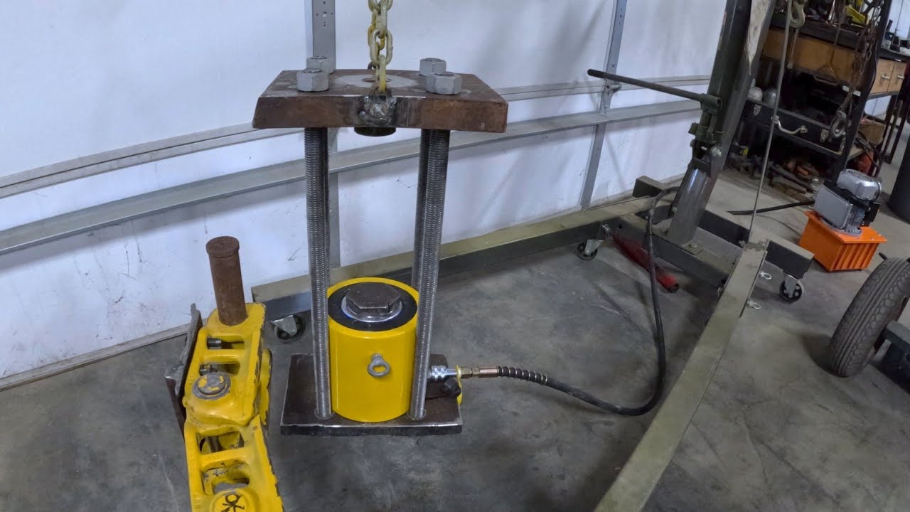 Let's make a track chain pin press! Caterpillar D4 Episode #135