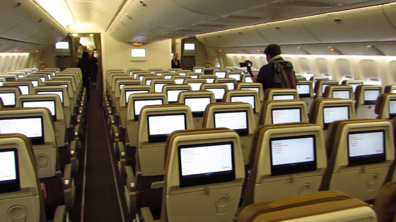 CABIN TOUR Swiss Boeing 777-300ER - Economy, Business and First Class [Full HD]