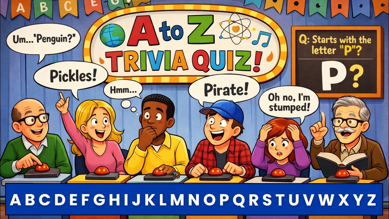 A to Z Quiz 55th Edition | General Knowledge Trivia Game | Ultimate Pub Quiz Challenge!