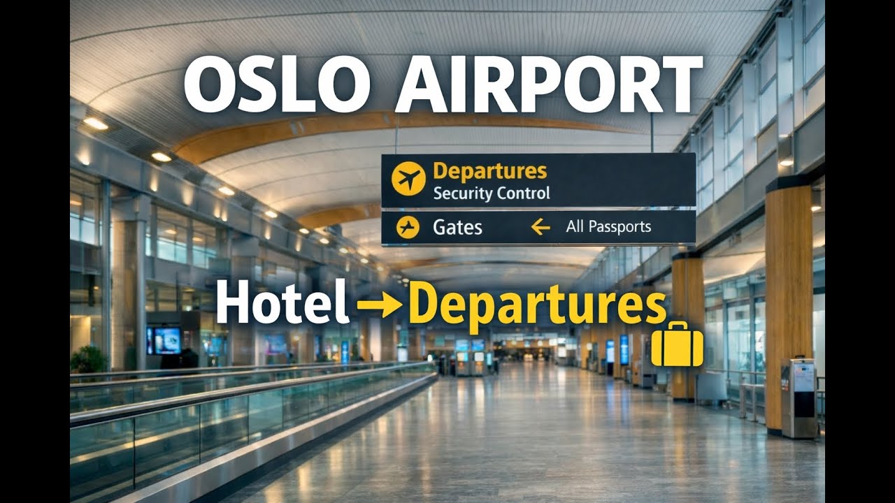 Oslo Airport Walk: Radisson Blu to Departure Area (Step-by-Step Guide)