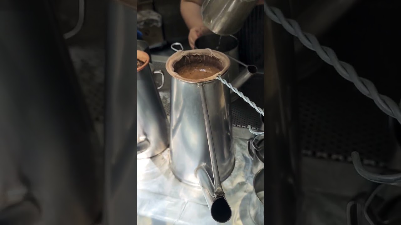 Traditional Singapore Kopi O #youtubeshorts #coffee #kopi #food #singapore #black #cafe