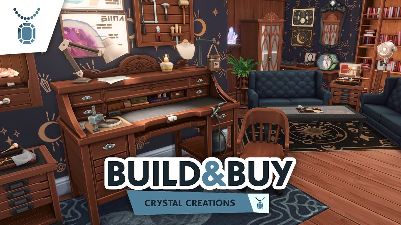The Sims 4 Crystal Creations Stuff Pack: Build & Buy Overview💍🌕