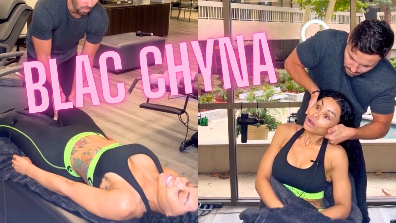 Blac Chyna Feels the Relief! First Chiropractic Session Ever! @Blac Chyna  #chiropractor #dralex