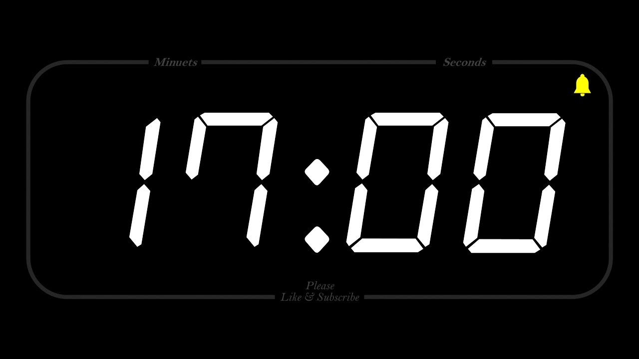 17 MINUTE - TIMER & ALARM - Full HD - COUNTDOWN