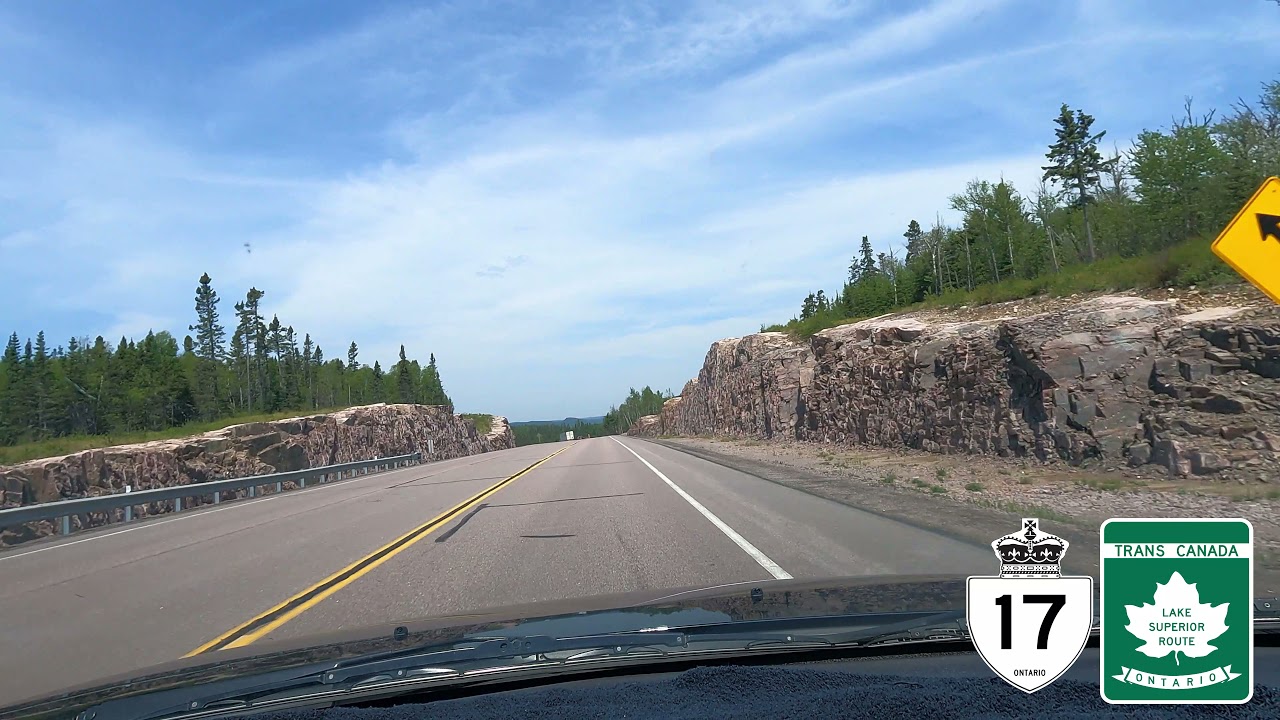 ON Hwy 17 Schreiber to Nipigon - the only bridge linking Eastern and Western Canada