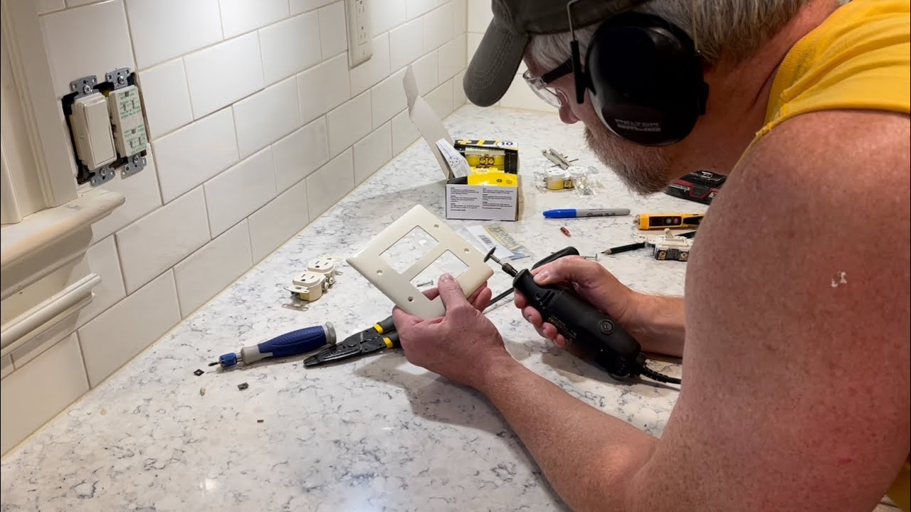 Episode 325: Notching backsplash tile and installing cover plates in the kitchen