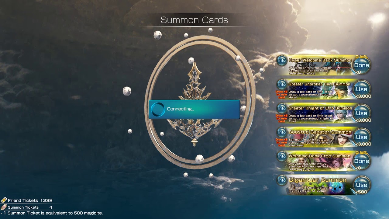 Mobius Final Fantasy - End of The Year Summons