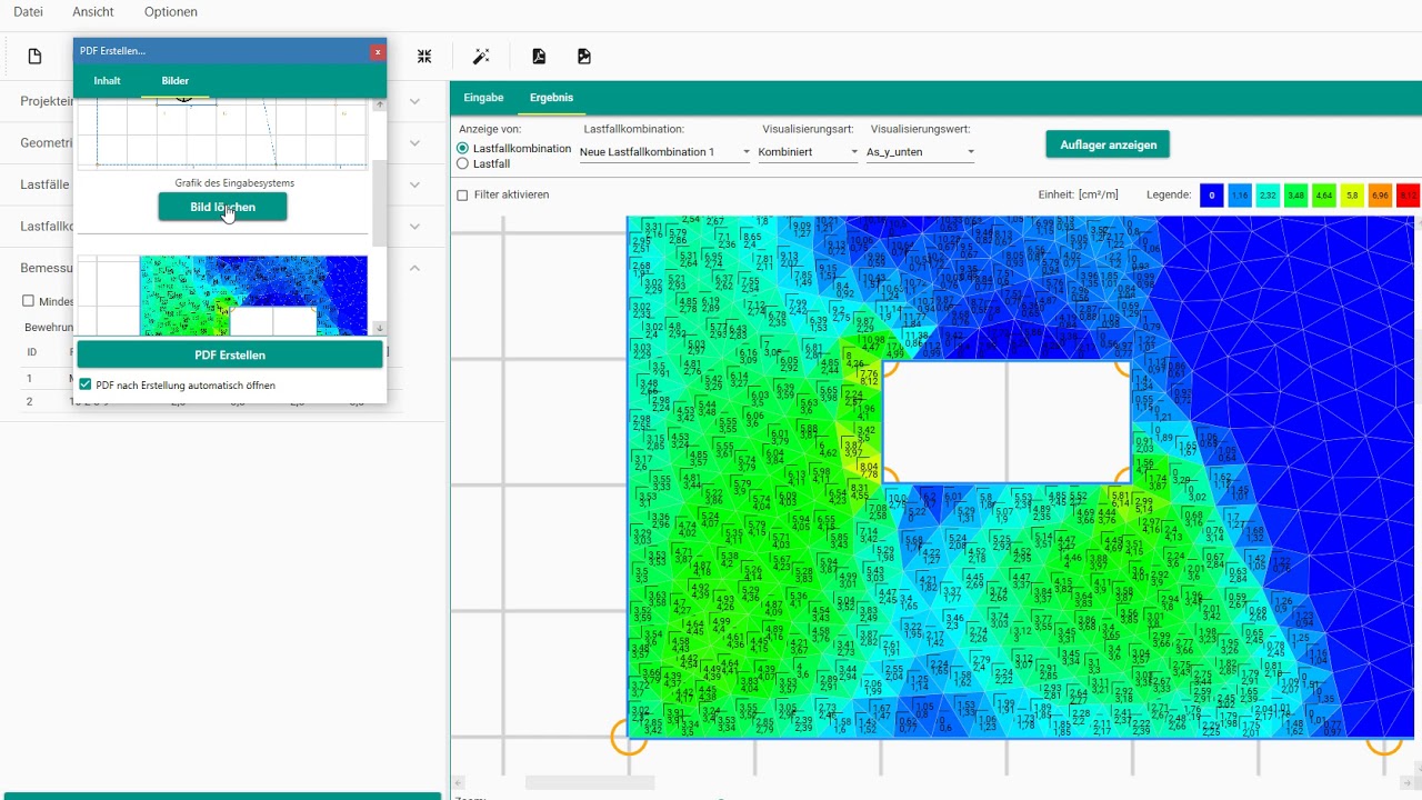 Pollux Statiksoftware Plattenedition Tutorial 3  Drucken