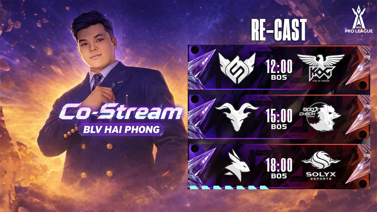 FS vs KOG | TEN vs GJC | EA vs SLX - RoV Pro League 2026 Summer - Hải Phong 14.03.2026
