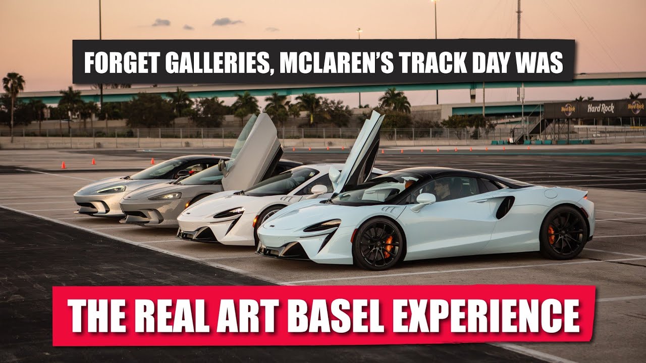 За рулём McLaren Artura и 750S на трассе Формулы-1 в Майами во время Art Basel | Заезды Аманды