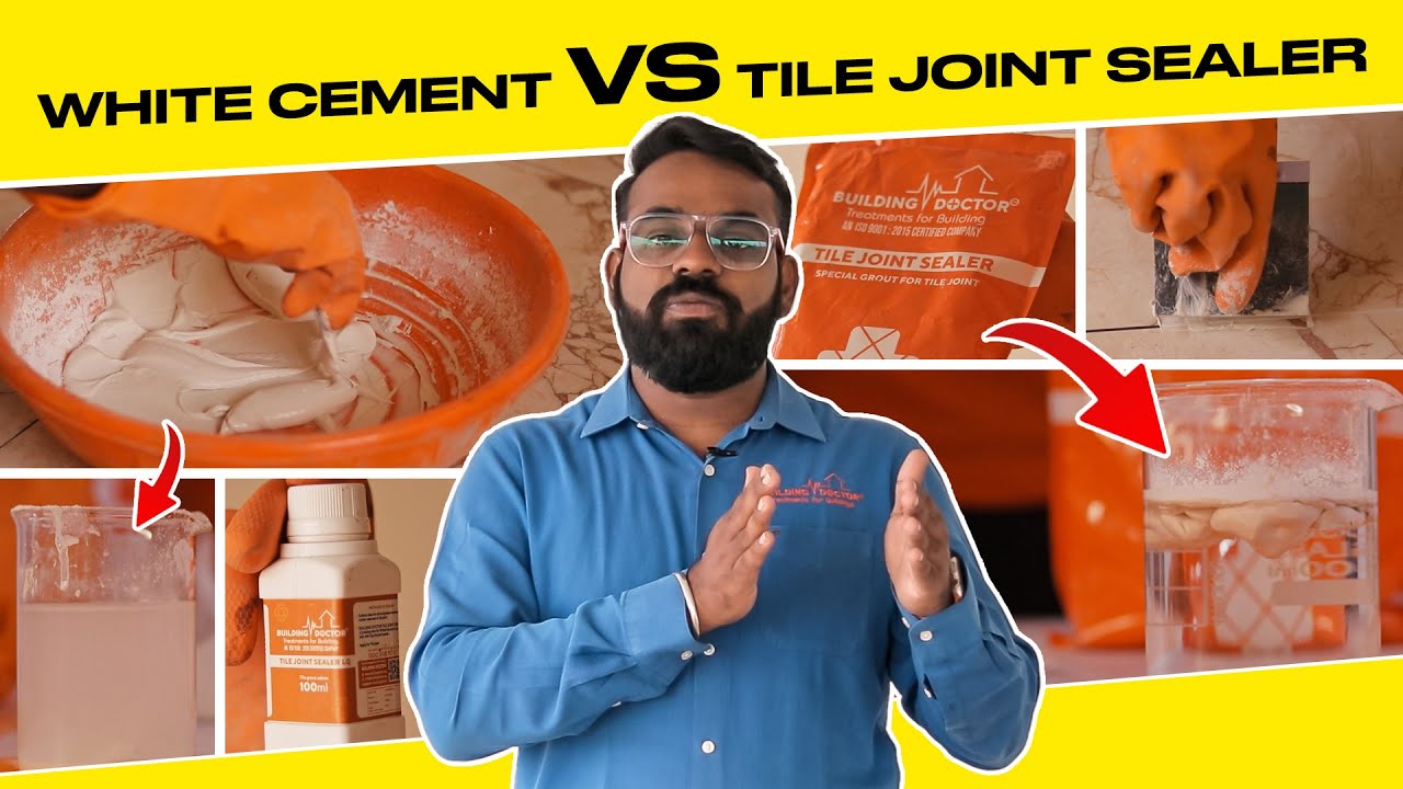 White cement vs tile joint grout | Building Doctor