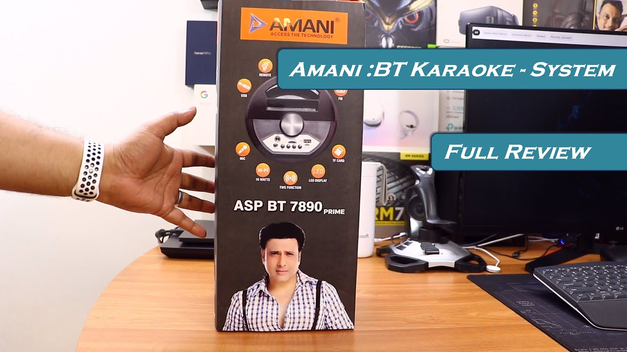 AMANI ASP-BT 7890 - Karaoke Bluetooth Speaker | Review