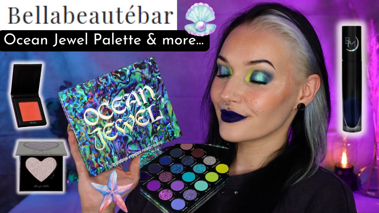 Die neue Bellabeautébar OCEAN JEWEL Palette im Test I Black Moon Cosmetics I Unearthly Blushes